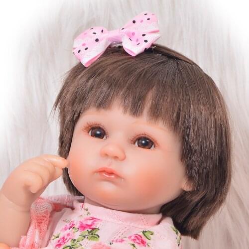 16"40cm reborn silicone babies dolls vinyl newborn princess toddler alive infant bebe lo original dolls reborn babies dolls