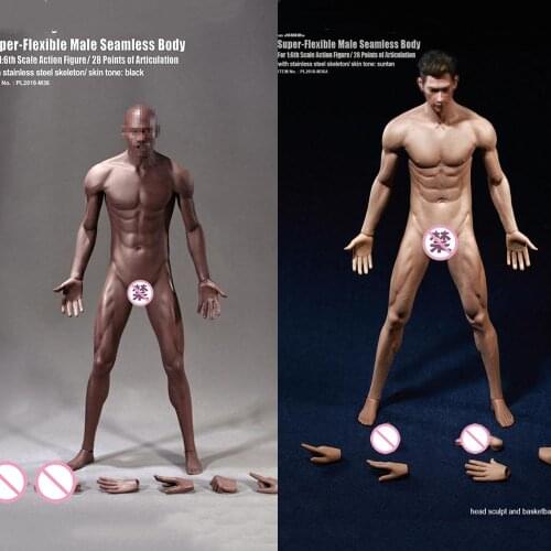 M36A/M36B TBLeague 1/6th TBLeague PL2018-M36 Super-Flexible Male Seamless Body Asia Skin/Black Skin Model for 12" Action Figure