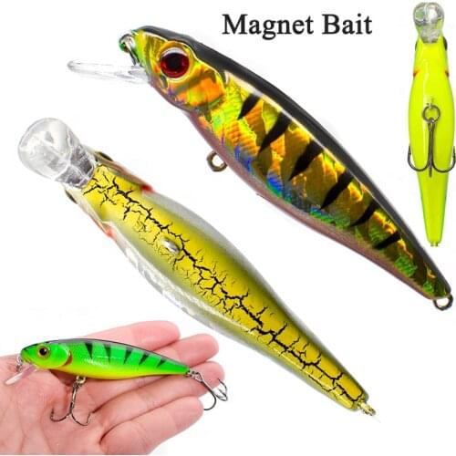 Magnet Floating Minnow Bait 0.32oz/3.34in Fishing Lures Trout Crankbaits Long Castiing Fishing Lures 2020 Catfish CarpBait Lures