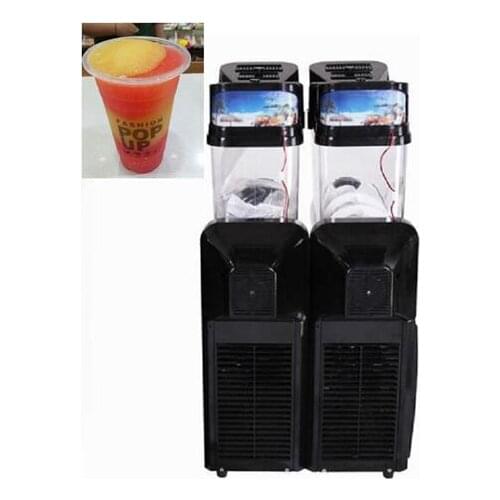 Double tanks 15L*2 slush machine commercial for ice snow melting machine for sale