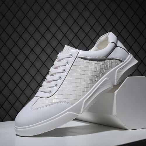 New Mens Shoes Large Size Fashion Trend Casual Single Shoes Strap Shoes White Black Blue Sports Shoes Men
