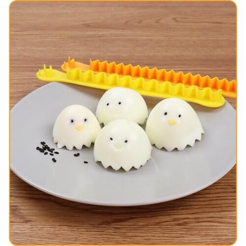 Cut Eggs 2 packs Fancy Cooked Eggs Cutter Household Boiled Eggs Creative Everything 2 Tools Bento Mold