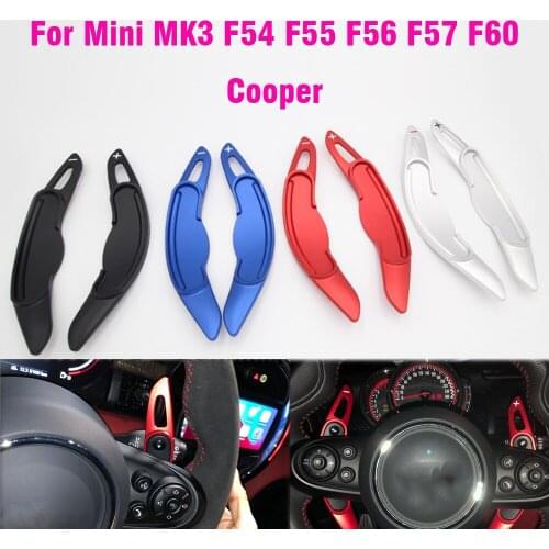 Car Steering Wheel Panel Shift Paddle Extend Refit Decoration Cover Accessories For BMW MINI Cooper S JCW F55 F56 F57 F54 F60