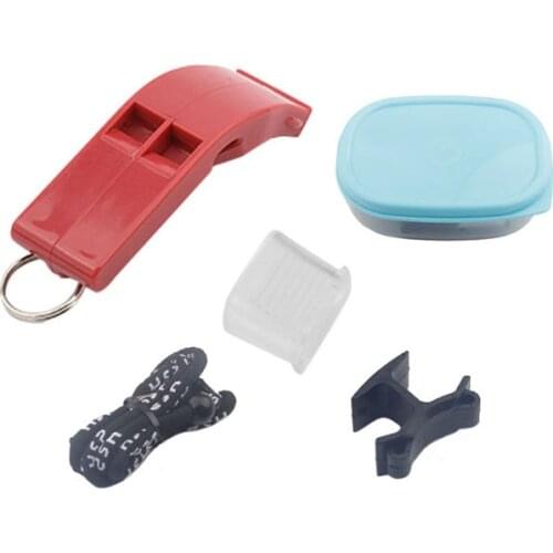 Soccer Referee Whistle Loudlly Sound Plastic Case Football Basketball Hockey Volleyball Baseball Outdoor Hiking Survival Whistle