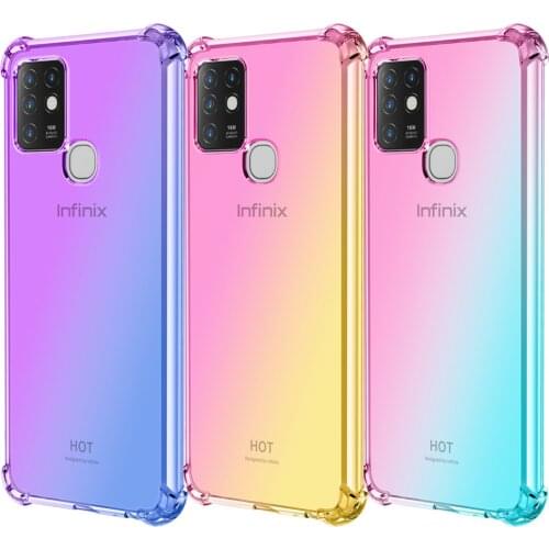 Shockproof Silicone Phone Case For Infinix Note 7 Lite Zero 8 8i 10 Pro Hot 8 9 10 Lite Play 10i 10T 10S NFC Smart 4 5 4C Cover