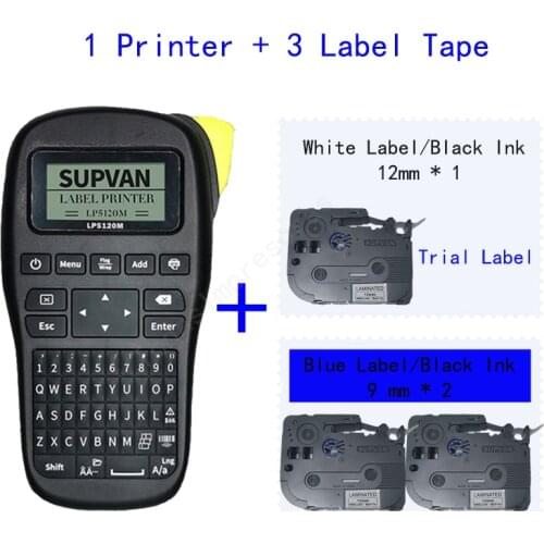 Supvan Portable Label Printer Machine Mini Label Maker Labeling Machine Sticker Printers Heat Transfer Printing Machine LP5120 M