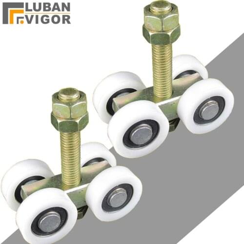 Heavy-duty sliding door hanging pulley,nylon wheel,mute,warehouse sliding doors Orbital track Bearing 200KG Hanging pulley