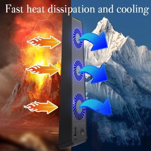 For PS5 Vertical Stand With Cooling Fan USB Controller Fan Cooler For Playstation 5 Host Cooling Accessories Electronic Product