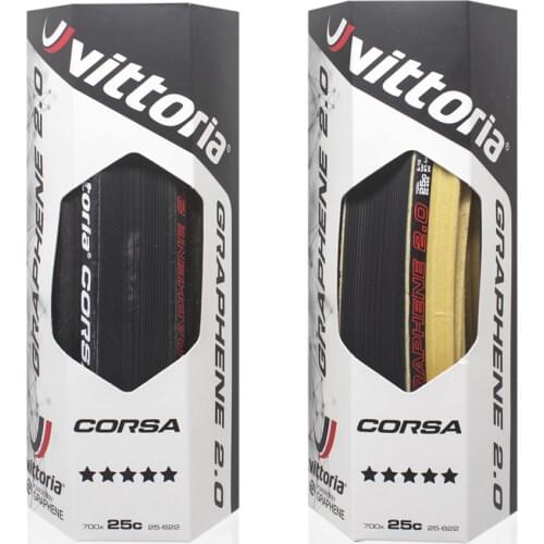 Vittoria Corsa Control G + Graphite Race 2.0 700x25/28C Black Skin 320 TPI Bicycle Tire Cover Road Tubeless Tyre