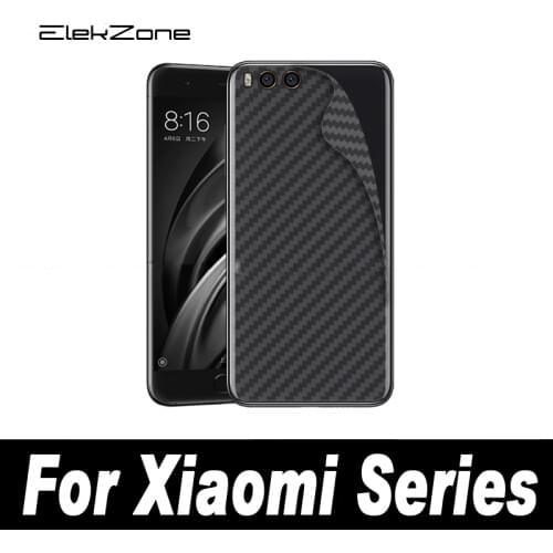 5Pcs/lot 3D Carbon Fiber Back Cover Protective Film For Xiaomi Note 3 Rear Screen Protector For MI MAX MAX2 MAX3 MIX MIX 2 2S