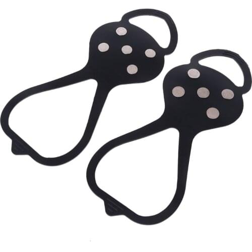 1Pair Ice Snow Studs Non-Slip Spikes Shoes Boots Grippers Crampon Walk Cleats LX9F