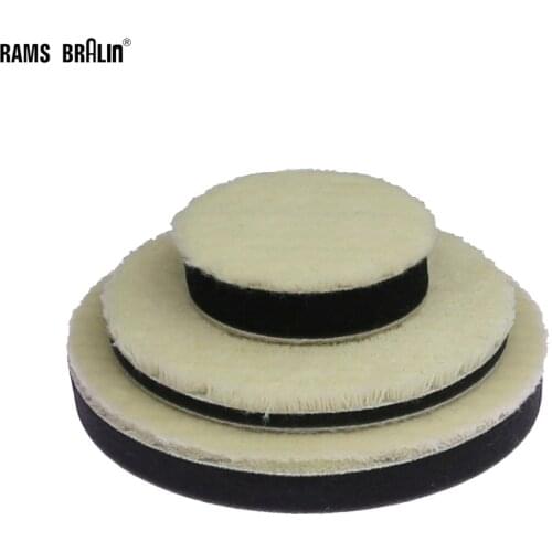 1 piece 3 in. Japanese Short Wool Sponge Polishing Round Pad Glazing Waxing Tool