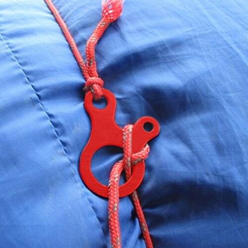 Camping 10pc 3 Hole Type Aluminium Alloy Rope Tensioner Tent windproof Rope Buckle Camping Equipment Tents Accessories For Outdo