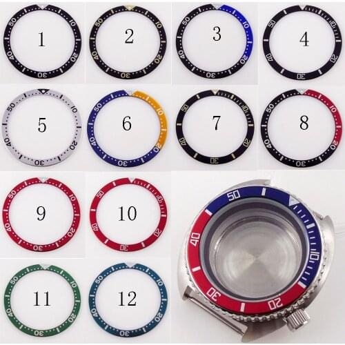 39MM Watch Bezel Insert Ring Alloy Slope For Bliger 45mm Watch Case High Quality Wristwatch Repaire Accessories