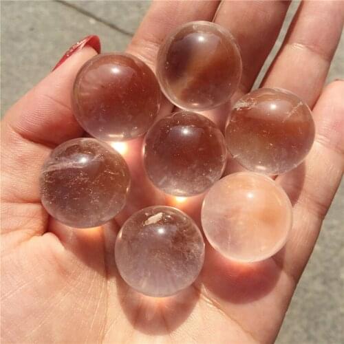 7pcs Clear Natural White Quartz Crystal Sphere Ball Healing specimen natural stones and minerals 20-22mm