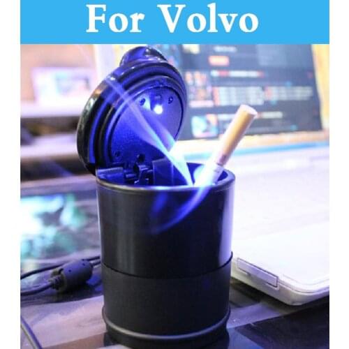 Car Ashtray Cigarette Ash Holder Led Lamp Ashtray For Volvo V70 Xc60 Xc70 Xc90 C30 C70 S40 S60 S80 V40 V50 V60 Cross Country
