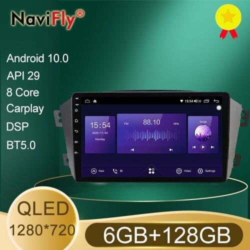 6GB+128GB Octa Core QLED 1280*720 Android 10 Car Radio Navigation GPS Player For Geely Emgrand X7 1 GX7 EX7 2011 - 2019 No DVD