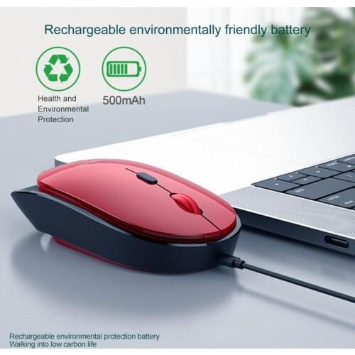 Wireless Mouse Rechargeable USB 2.4G Optical Mause Dual Mode Silent Bluetooth Mouse For PC Laptop Computer Xiaomi MacBook