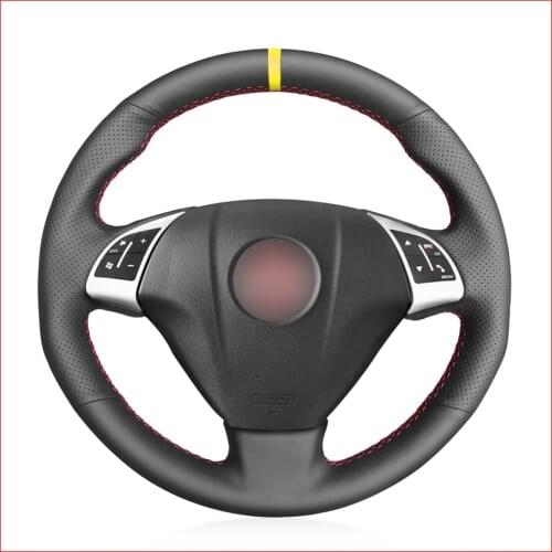 Black Artificial Leather Car Steering Wheel Cover for Fiat Grande Punto Bravo Linea 2007-2019 Qubo Doblo Opel Combo Accessories