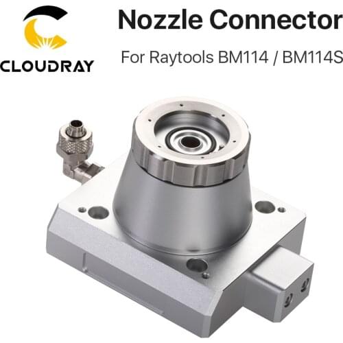 Cloudray Original BM114S Nozzle Connector Laser Cutting Head Nozzle Holder Capacitivit Sensor for Raytool Metal Cutting Head