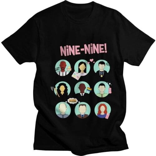 Male Brooklyn Nine Nine T-Shirt Fashion B99 Terry Jeffords Jake Peralta Tshirt Short Sleeve Cool T Shirt Homme Cotton Tee Gift