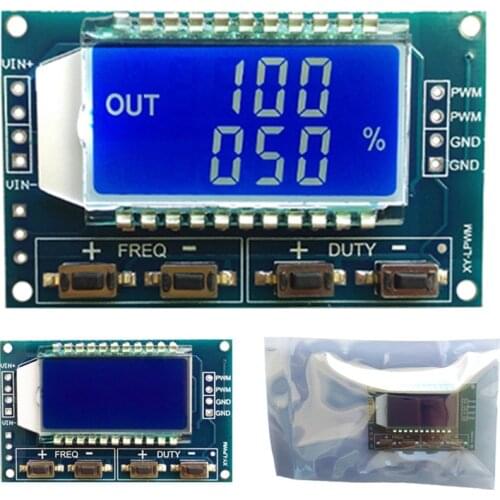 Signal Generator PWM Pulse Frequency Duty Cycle Adjustable Module LCD Display 1Hz-150Khz 3.3V-30V PWM Board Module