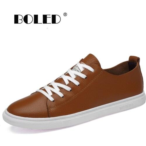 Natural Leather Casual Men Shoes Flats Lace Up Outdoor Shoes Loafers Fashion Walking Shoes Men Moccasins Zapatos Hombre