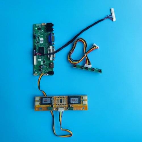 Kit for M170EG01 17" 30pin 1280X1024 LVDS 4 lamps DIY M.NT68676 DVI VGA Driver Controller board Monitor Screen