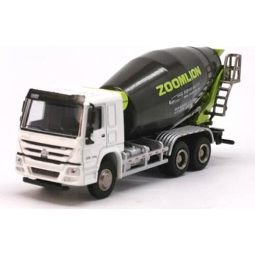 Diecast Alloy 1:100 Scale ZOOMLION ZLJ5253 Concrete Mixer Truck Model Metal Die-Case Toy Vehicle for Collection Display Souvenir