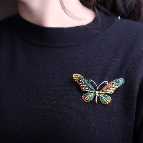 Natural Butterfly Brooch For Women Pins Men Animal Jewelry Gift Cute Elegant Fashion Accessories Exquisite Butterfly Brooches