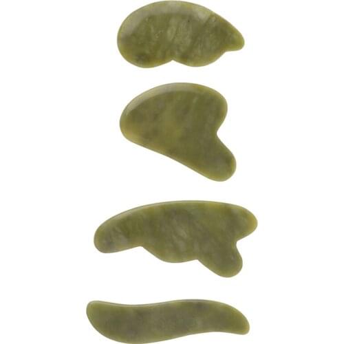 Natural Aventurine Jade Stone Guasha Board Natural Stone Scraper For Face Neck Body Pressure Therapy