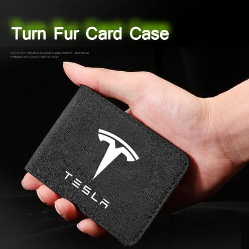 2021 New Car Driving Documents Protective Case For Tesla Model 3 S X Y 2017 2018 2019 2020 2021 Auto Bag Card Leather Wallet