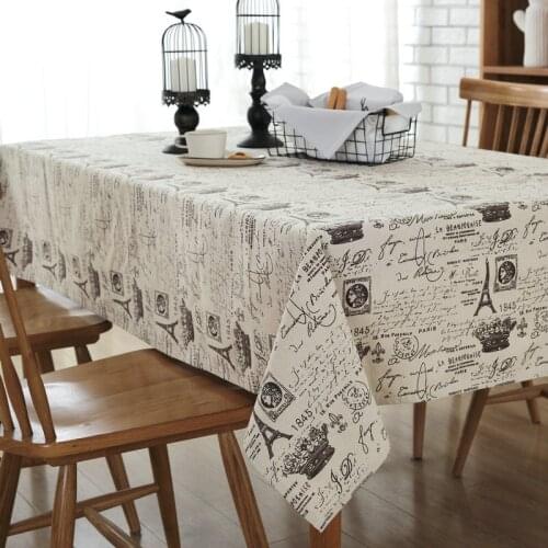 Simple Printed Cotton Table Cloth Dust Cover Cloth Tablecloth Table Drape tablecloth christmas tablecloth