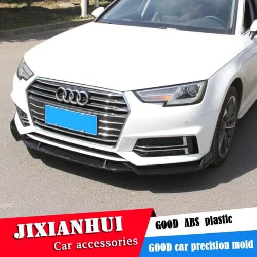 For Audi A4 Body kit spoiler 2019-2020 For Audi A4 ABS Rear lip rear spoiler front Bumper Diffuser Bumpers Protector
