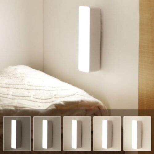 LED Under Kitchen Cabinet Lights Indoor Wardrobe Bedroom Night Light With Remote Controller Touch Switch Rechargeable Night Lamp