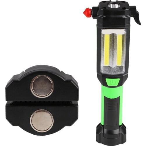 LED Flashlight COB USB Rechargeable Torch Tail Magnet Work Inspection Light