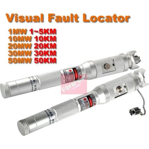 Advanced 1-50KM VFL Fiber Optic Laser Source Visual Fault Locator 10MW 50MW Fiber Optic Cable Tester