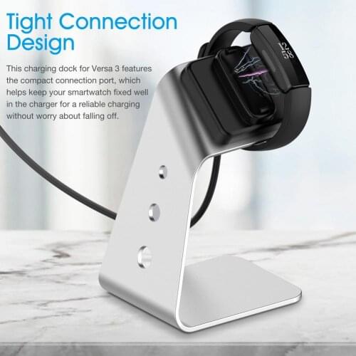 Metal Charging Dock For Fitbit Inspire 2 Smart Bracelet Replacement 5V 1A Magnetic Charger Adapter Desk Wristband Stand Holder