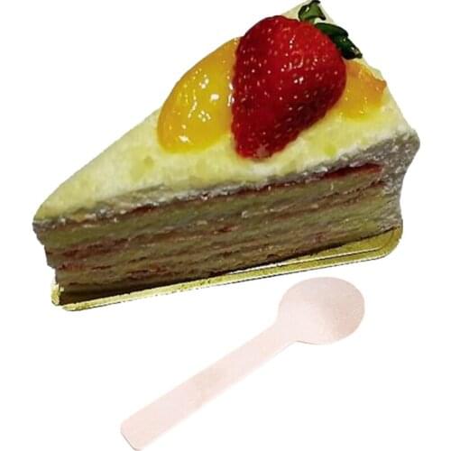 100Pcs/Pack Disposable Wooden Spoon Ice Cream Scoop Coffee Honey Spoon Teaspoon Tableware Cutlery Set Kitchen Cake Tools