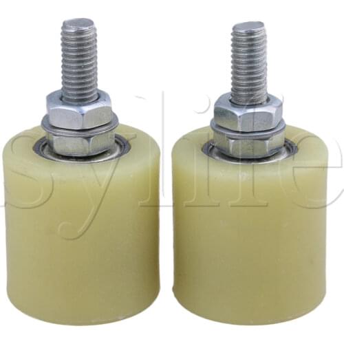 2pcs 4x4.4cm PP Steel Roller Bearing Guiding Wheel for Sliding Gate