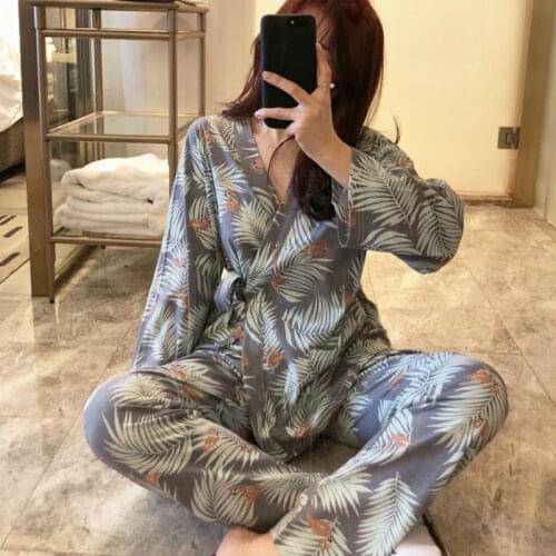 2021 Plus Size Pregnant Womens Pajamas Set For Pregnancy Spring Autumn Confinement Clothes For Postpartum Breastfeeding Nursing
