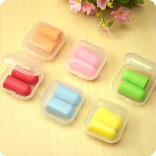 5 Pairs Sound Insulation Ear Protection Earplugs Anti-noise Sleeping Plugs Travel Earplug Foam Soft Noise Reduction