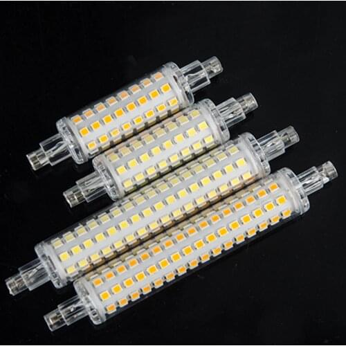 78mm 118mm R7S Led Lamp J78 J118 AC 220V 110V 2835SMD 64 128 leds Spotlight Replace Halogen Floodlight R7S Lamparas No Flicker