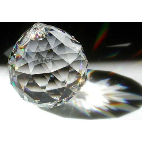 8Pcs 40MM Chandelier Crystal Ball Prism X'MAS Wedding Pendant (+8Pcs Hooks) Free Shipping
