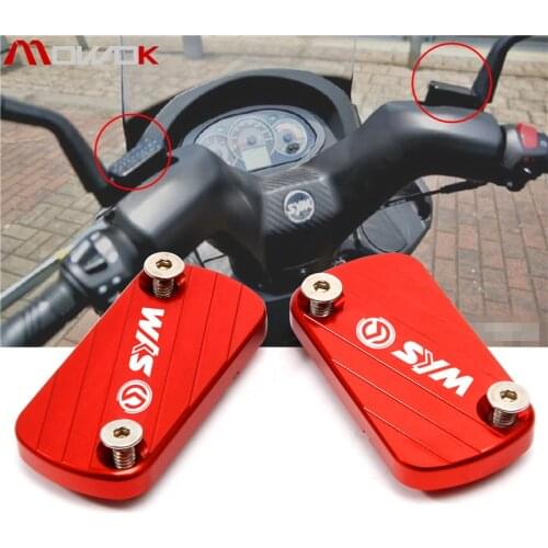 For SYM joyride200i/150 joyride 200i 150 Motorcycle Accessories Aluminum Front Fluid reservoir cap cover logo 'SYM