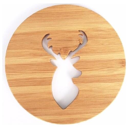 Wooden Coasters, Coasters, Animal Coasters, NZ Bamboo Stag Coasters, Decorative Coaster, Unique Coaster, Eco-friendly