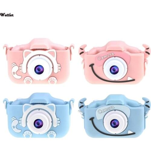Dual Digital Camera HD 1080P For Children Kids Camera With Cartoon Case Childrens Camera Birthday Christmas Gift for Kids