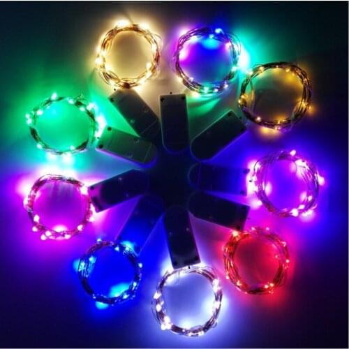 20pcs/lot Battery Operated String Lights 20 30LED Christmas Lights Copper Wire Mason Jar Lights for Wedding Birthday Party Decor