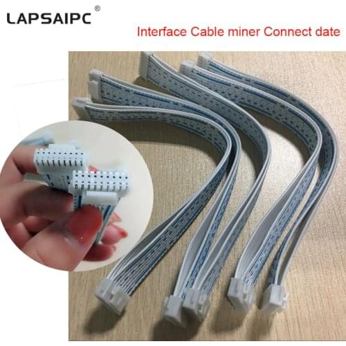 Lapsaipc Interface Cable miner Connect date cable For Antminer S9 S7 T9 V9 L3+machine communication Spacing 2.0mm * 155mm