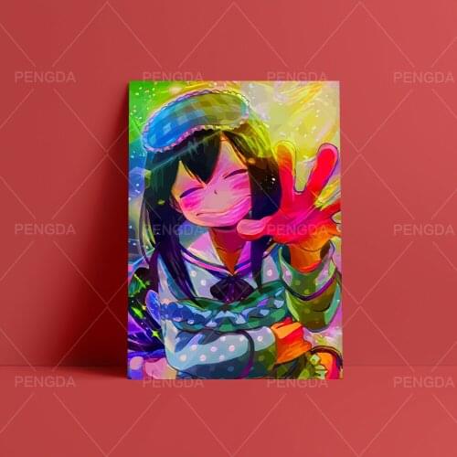 Canvas HD Printed Cute Girl Painting Wall Art Animation Role Poster Home Decor My Hero Academia Pictures Bedroom Modular Frame